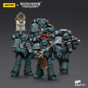 JOYTOY Warhammer 40k 1/18 Action Figures Anime 12cm Sons of Horus MKIV Tactical Squad Collection Model Toys