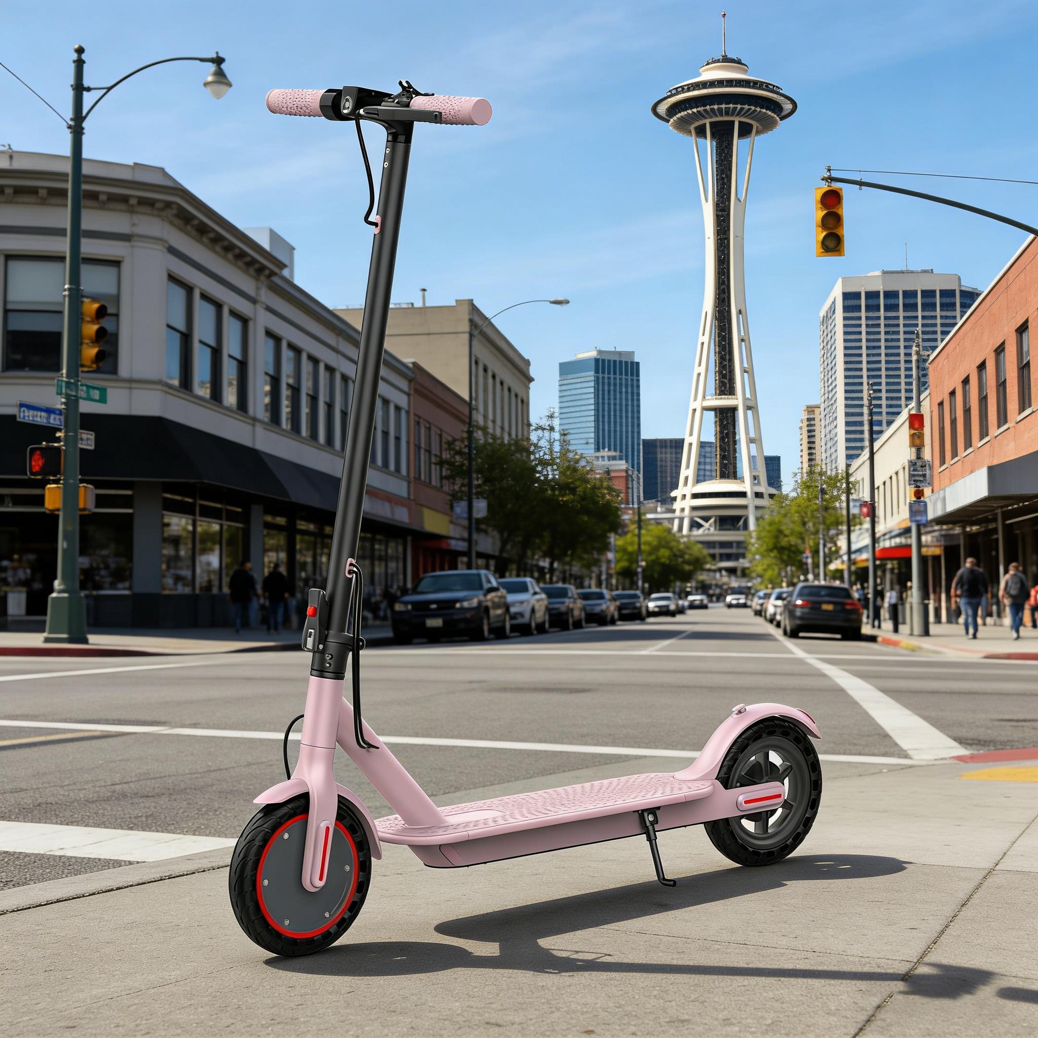 Electric Scooter,8.5" Tires,350W Motor,Up to 19MPH Max Speed,Portable Electric Scooter with Light, Suitable for Female Girls,Halloween Gifts Electric Scooter,8.5" Tires,350W Motor,Up to 19MPH Max Speed,Portable Electric Scooter with Light, Suitable for Female Girls,Halloween Gifts