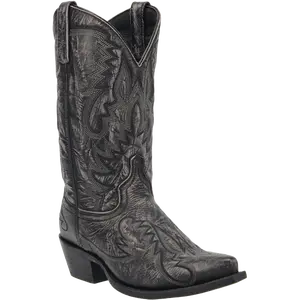 Laredo Men's Garrett Distressed Black Western Boots 68407