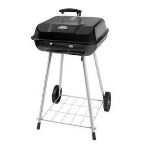 Expert Grill 17.5 Inch Charcoal Grill with Wheels and Adjustable Dampers, Outdoor BBQ, Portable Barbecue, Backyard Cooking, Tailgate Party, Camping Grill, Patio Smoker, Family BBQ