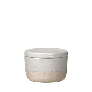212 MAIN German Line 8oz Sablo Ceramic Stoneware Sugar Bowl - Clay Tableware with Glazed Surface, Rounded Edges, Soft Shapes for Kitchen Use