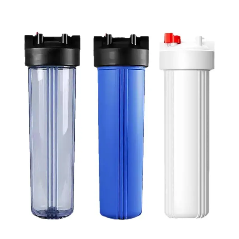 10 Inch Blue Pre Filter Housing 1 Inch Port High Pressure Large Flow Water Purifier Bottle, Home Water Filtration System, 20*20*20Cm