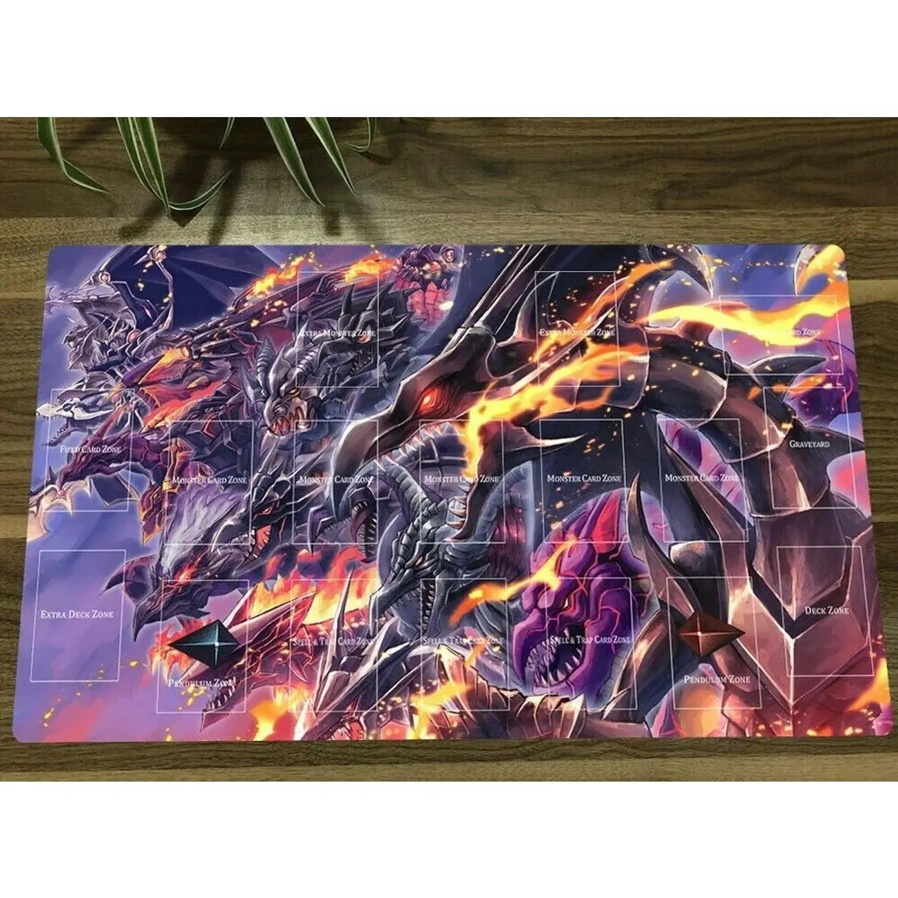 HOT YuGiOh Duel Playmat Red-Eyes Black Dragon CCG TCG Trading Card Game Mat