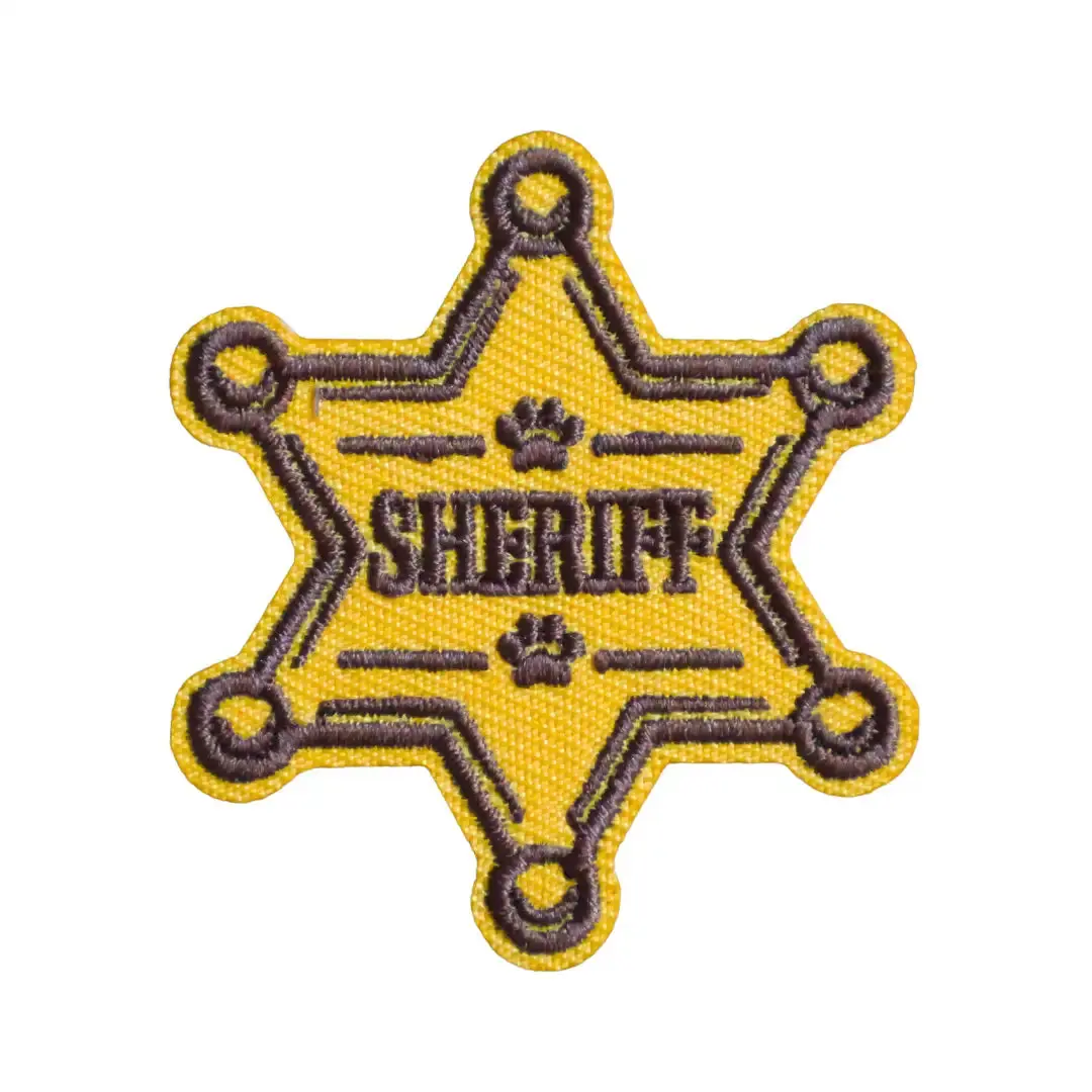 Sheriff Badge | Velcro or Iron-On Patch for Pets