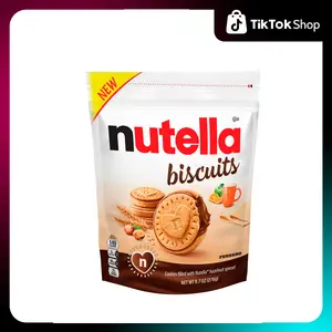Nutella Biscuits, Hazelnut Spread with Cocoa, Sandwich Cookies, 20-Count Bag