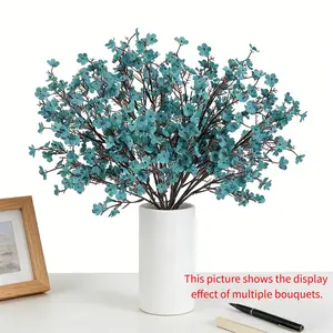 2 Bundles Realistic Star Gazer Flower Arrangements, Wedding Home Halloween Party Decor, Bendable Stems Detachable Heads