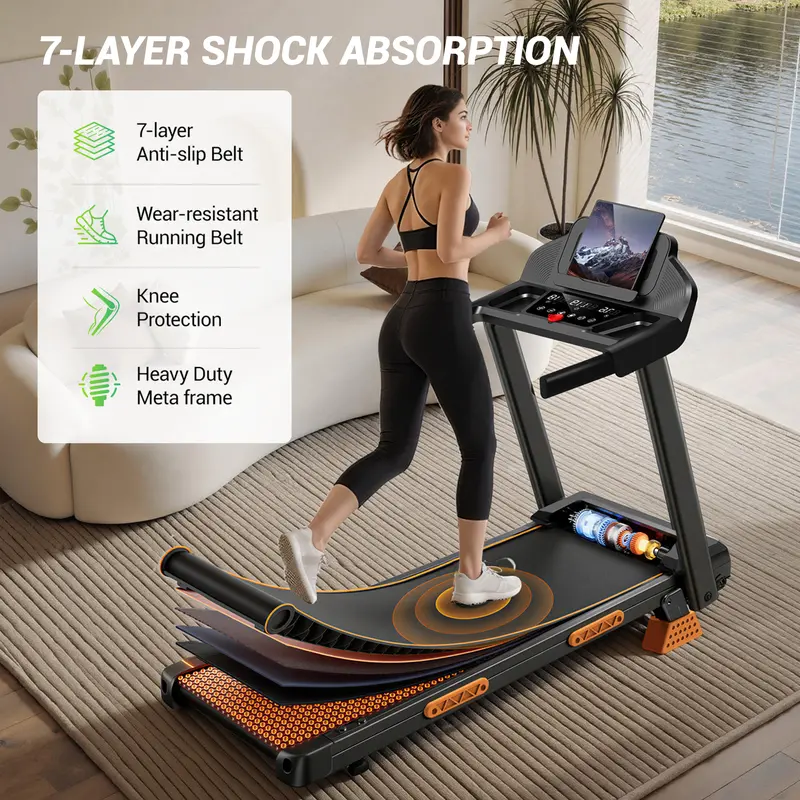UMAY treadmill shock absorption and running deck