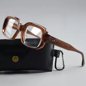 Acetate Eyeglasses Frames Classic Retro Square Thick Men Women Reading Glasses 882280