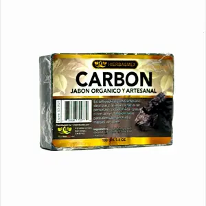 JABON DE DE CARBON ACTIVADO orgánico y artesanal 100 gramos. Hecho en México   Skin Repair Cleanser Gentle  Cleansing Organic