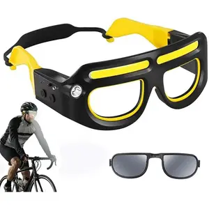 Rechargeable Glasses Headlamp with Motion Sensor & Gesture Control, 5 Lighting Modes, Waterproof Light for Running, Camping, Night Work, and Safety Use