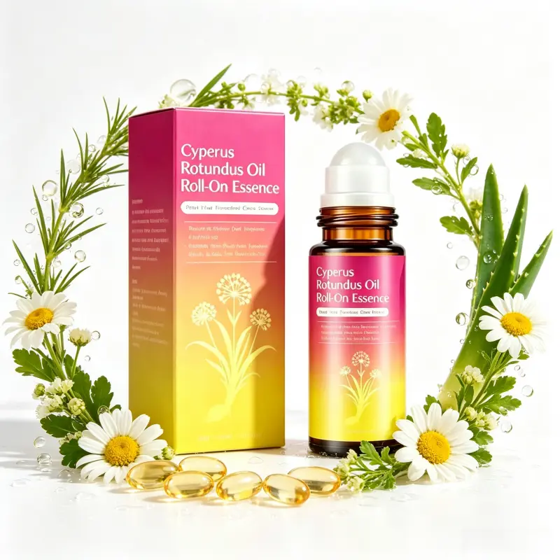 Cyperus Rotundus Oil Roll-On Essence, Post Hair Removal Serum to Slow Hair Regrowth, Natural Nutgrass Extract Soothing Repair Oil, Calm Redness Irritation for Legs Arms Bikini Area, Gentle for Sensitive Skin Portable After Shave Care Roller Oil