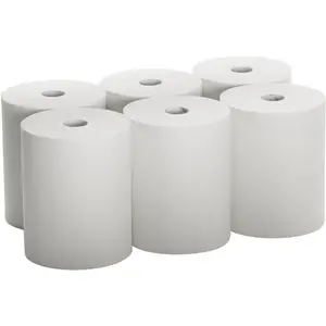 High capacity tad towel rolls 10 roll white 6 rolls premium quality fits touchless automatic roll towel dispenser