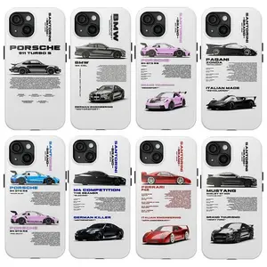 White Car Mcqueen Car Lover Gift, Tough 2-piece Phone Case