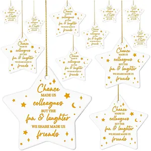 12 count Christmas Thank You Gifts Ornaments Team Gifts for Employees Volunteer Appreciation Hanging Ornament for Women Men Coworker ()