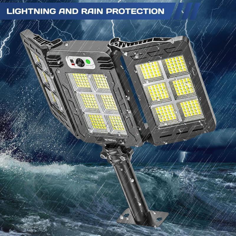 LED Solar Flood Light, Outdoor Motion Sensor Light, 800 LEDs Solar Security Lights,Remote Control, IP65 Waterproof,Super Bright 3 Brightness 3 Modes,6000mAh Motion Sensor Outdoor Lights for Outside,Perfect Christmas & New Year Gift ldea