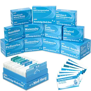 Complete Nursing School Prep & Survival Bundle 1900+ Medical Essentials Review Exam Flashcards Covers 11 Core Nursing School Subjects Essential Review Exam Flash Cards for Medical Students