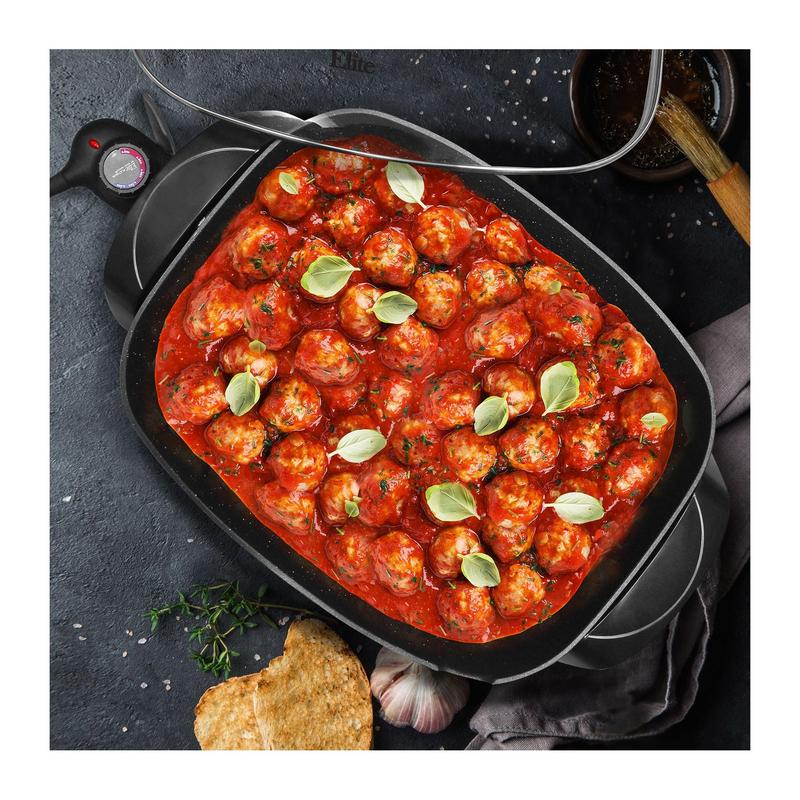Elite Platinum 10 Qt. Jumbo Electric Skillet w/sy-Pour Spout