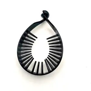 Large bun claw clip 4.5cm, small shark clip with teeth, 8.5cm DIY hair clip base