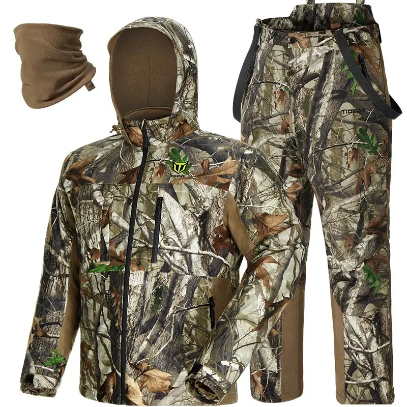 [Early Season Special] TideWe Altus Stealth Deer Hunting Suit | Men's Camouflage Hunting Jacket and Pants | Silent and Warm Hunting Suit | Waterproof White-tailed Deer Hunting Hoodie Set #DailySpecial
