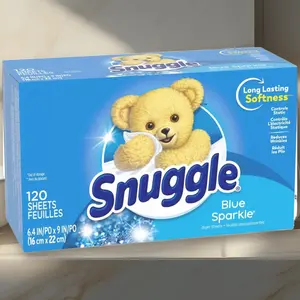 Snuggle Blue Sparkle Fresh Dryer Sheets 230ct - Dryer Sheets, Blue Sparkle Fresh, 230ct, Anti-Static, for Laundry, Long-Lasting Scent, Value Pack