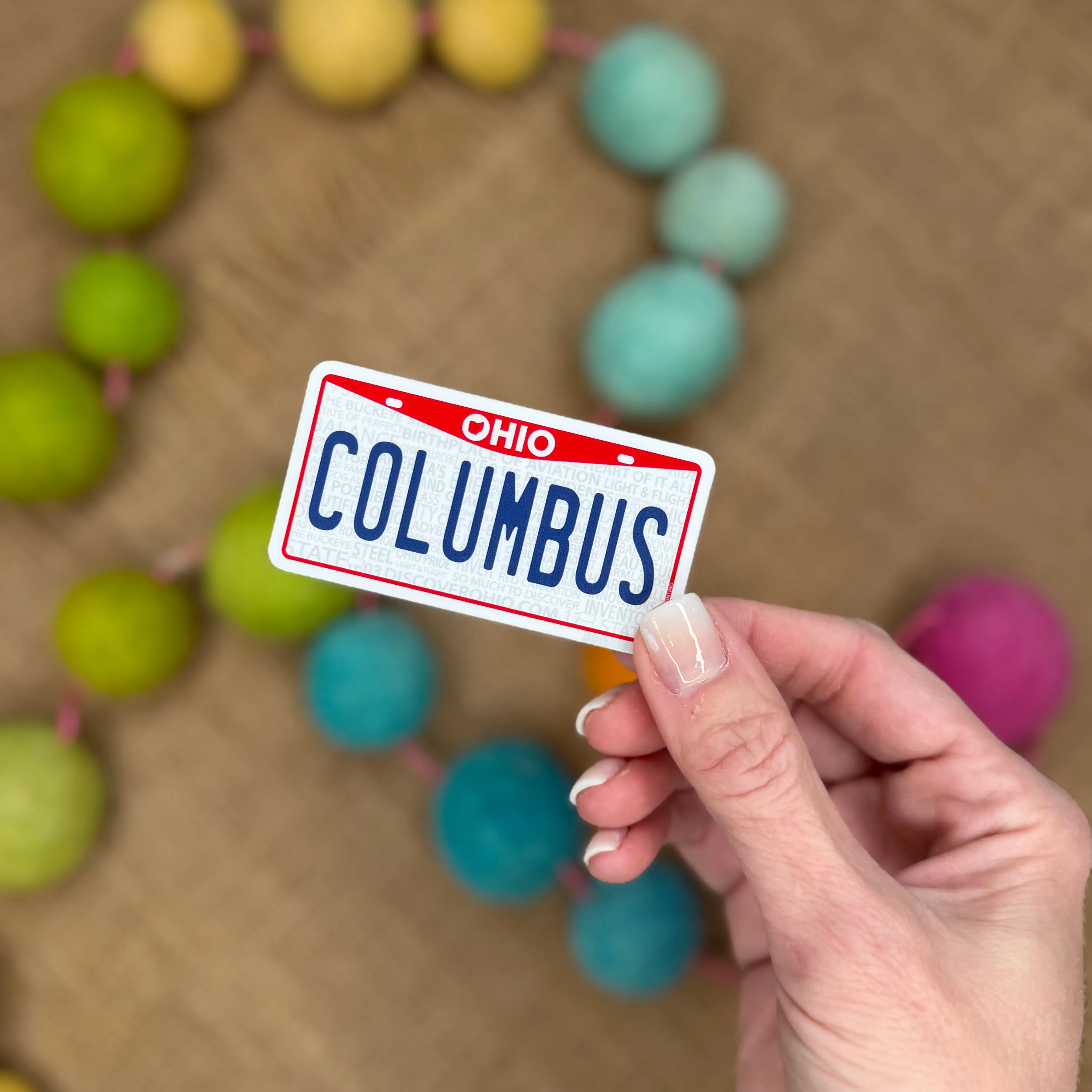 Columbus, OH License Plate Sticker