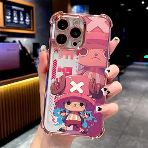 Anime Chopper Cartoon Phone Case Compatible with for iphone 17,  16, 15, 14, 13, 12, 11 Pro, Max, Air, X, XR, XSMAX, Plus, Featuring a Transparent Soft Back Cover for Drop Protection.