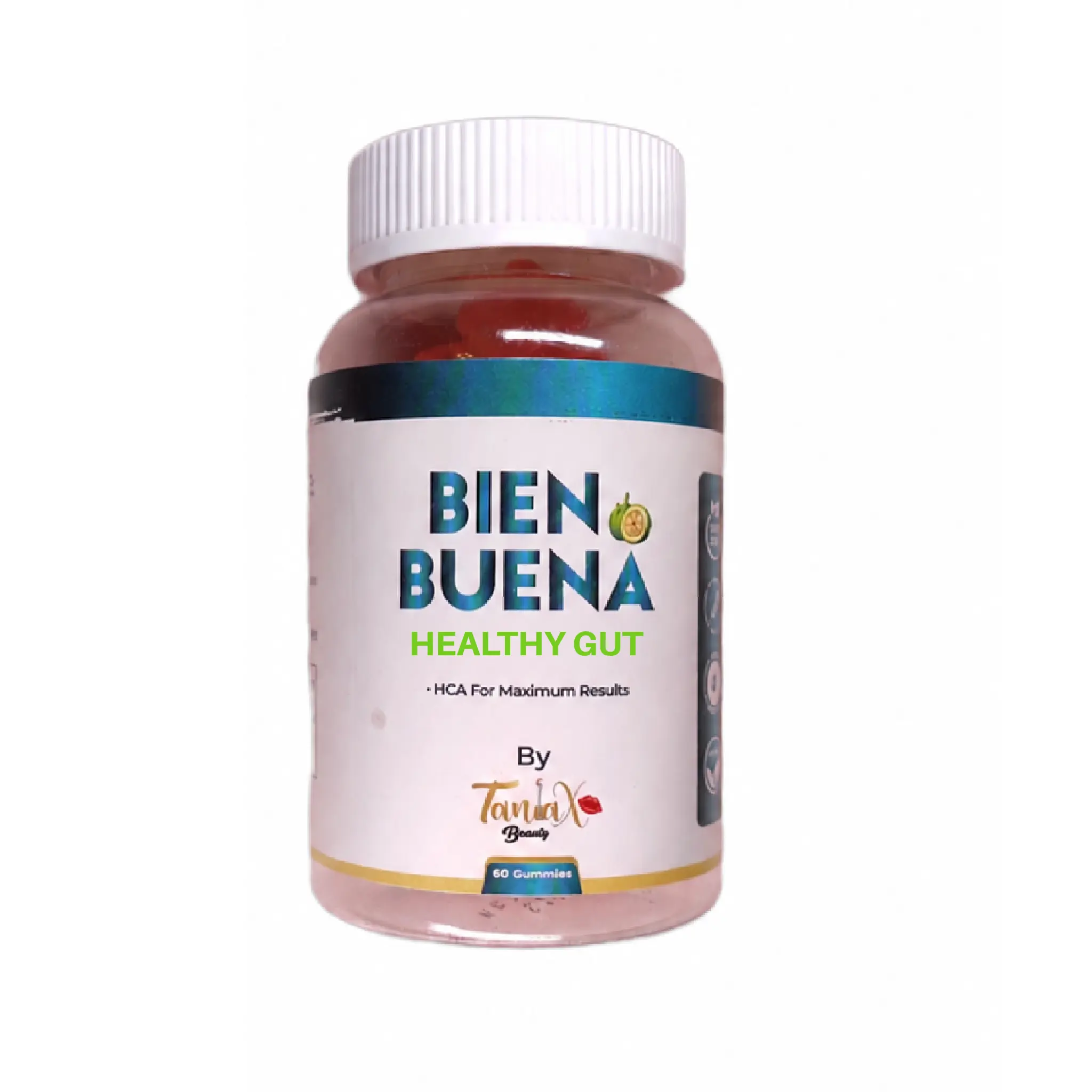 TANIAXO BEAUTY BIEN BUENA HEALTHY GUT GUMMIES PINEAPPLE FLAVOR