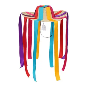 Danza de Los Viejitos Sombrero with Satin Ribbons
