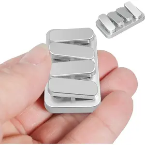Metal 4 Keys Piano Fidget Toys, EDC Slider Fidget Toys, Anti-Anxiety Stress Relief Toys, Office Desk Toys for ADHD