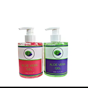 Khichi Beauty Aloe Vera Gel Duo - Pink & Green Soothing Set (2 x 10.2 fl oz)