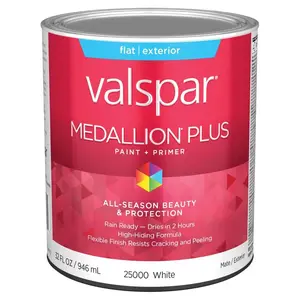 Valspar  1 qt. Medallion Acrylic Latex House Trim Paint & Primer, White
