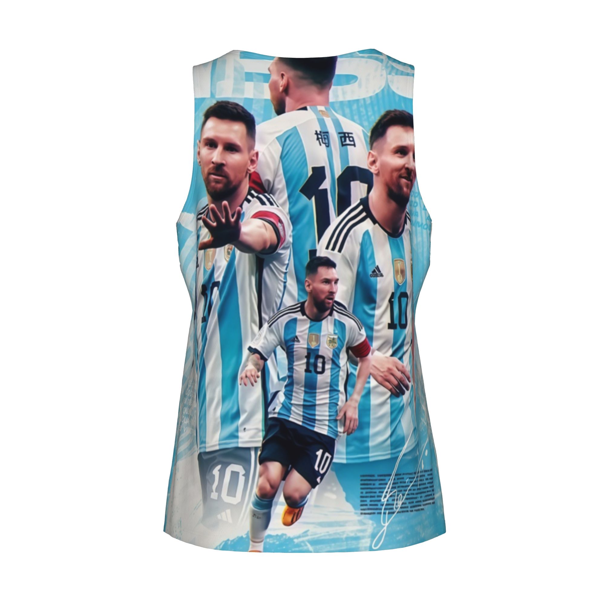Argentina National Team Messi #10 Tank | Summer Casual Basketball Style Vest Sports Bestie Menswear Socks