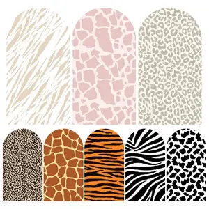 Animal Fur Patterns Arch Backdrop Cover for Safari and Jungle Theme Events