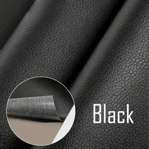Black Leather Repair Tape 50×137cm Self-Adhesive Patch for Sofa Couch Car Seat Furniture DIY Peel & Stick Fixing Sheet High Quality Cowhide Top Grain
