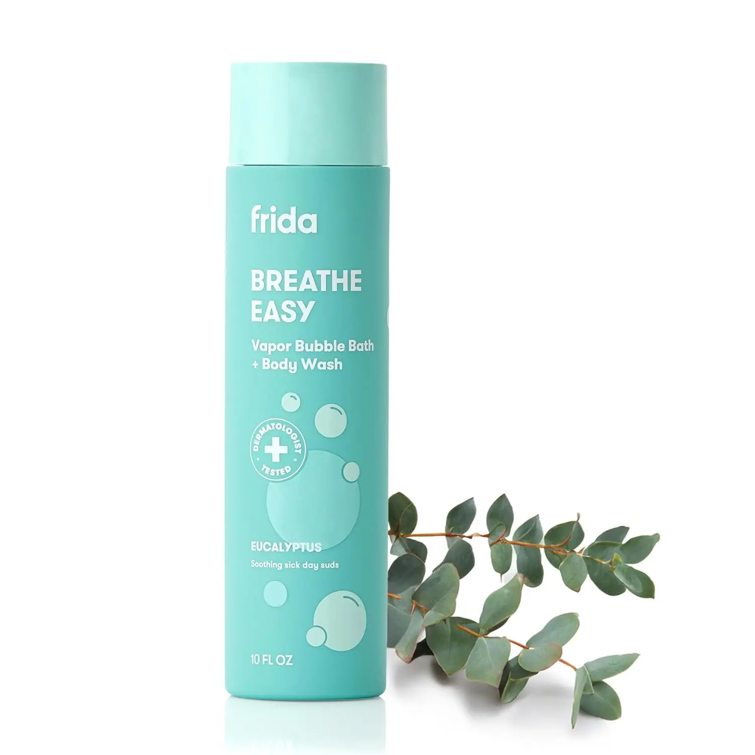 Baby Eucalyptus Vapor Bubble Bath + Body Wash, Safe for Skin, 10oz