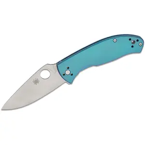 SPYDERCO TENACIOUS TI 3.35" BLUE/SLV
