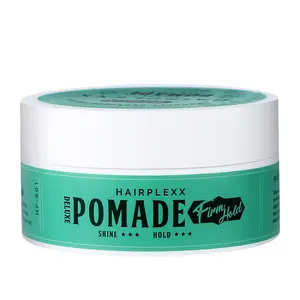HAIRPLEXX Pomade Edge Control Gel with Castor Oil to Create Hair Style with Shine Smooth & Moderate Hold, Paraben Free 80g (2.7 oz)