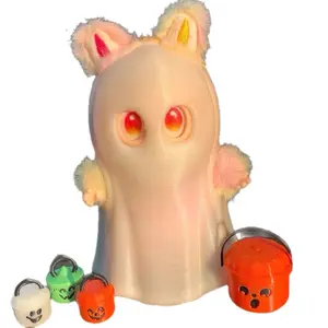 3D Printed Glow in the Dark La-BOO-bu Ghost Costume - A  Monster Halloween Costume Decoration - Fashion Accessory