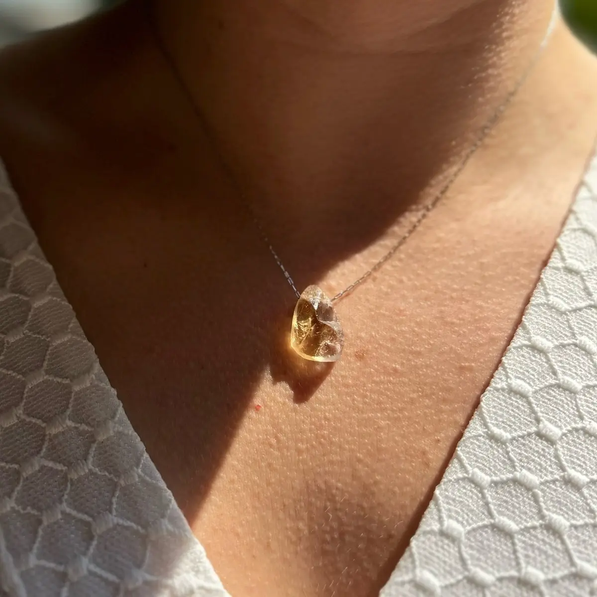Natural Ametrine Crystal Layering Necklace