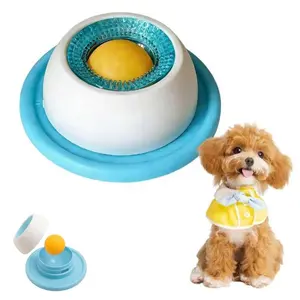 Dog Slow Feeder Lick Mat Interactive Pet Licking Plate Promotes Dental Health Durable Safe Material For Yogurt And Treats Essential Pet Supplies For Cats And Small Dogs peanut butter