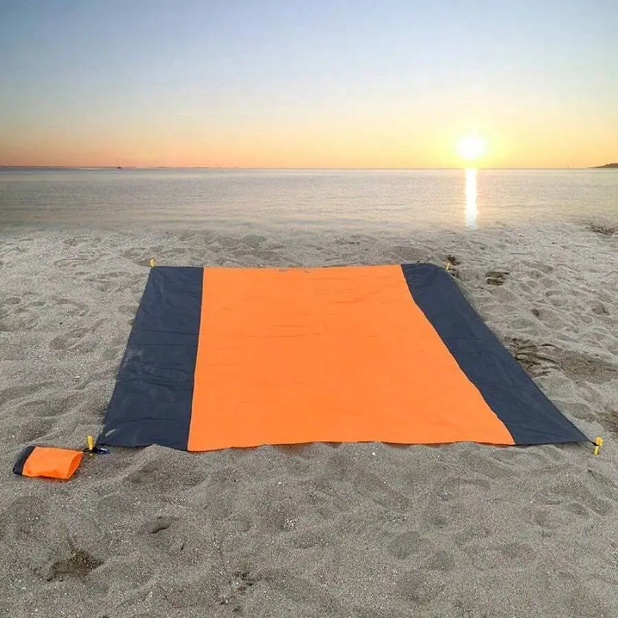 1pc Large Waterproof Portable Picnic Blanket - Outdoor Mat for Beach, Camping Activities (SEO: Large Portable Picnic Blankets)