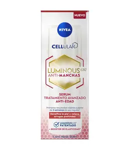 NIVEA Luminous 630 Anti-Aging Serum 30ml - Hyaluronic Acid & Collagen for Radiant Skin, Hypoallergenic, Flawless, Brightening, Daily Use