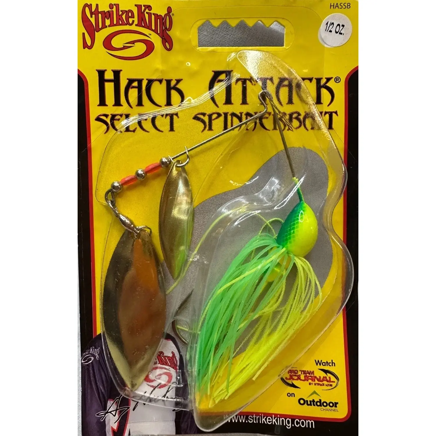 Strike King Hack Attack Select Spinnerbait 1/2 oz color: Green Chartreuse