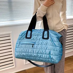 Women's Polyester Gym Duffel Bag - Waterproof, Dry-Wet Separation, Hand-Carry & Shoulder-Carry for Swim, Yoga, Cross-Border Wholesale