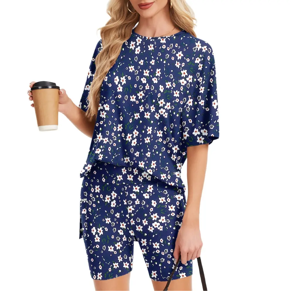 Navy Scattered Floral