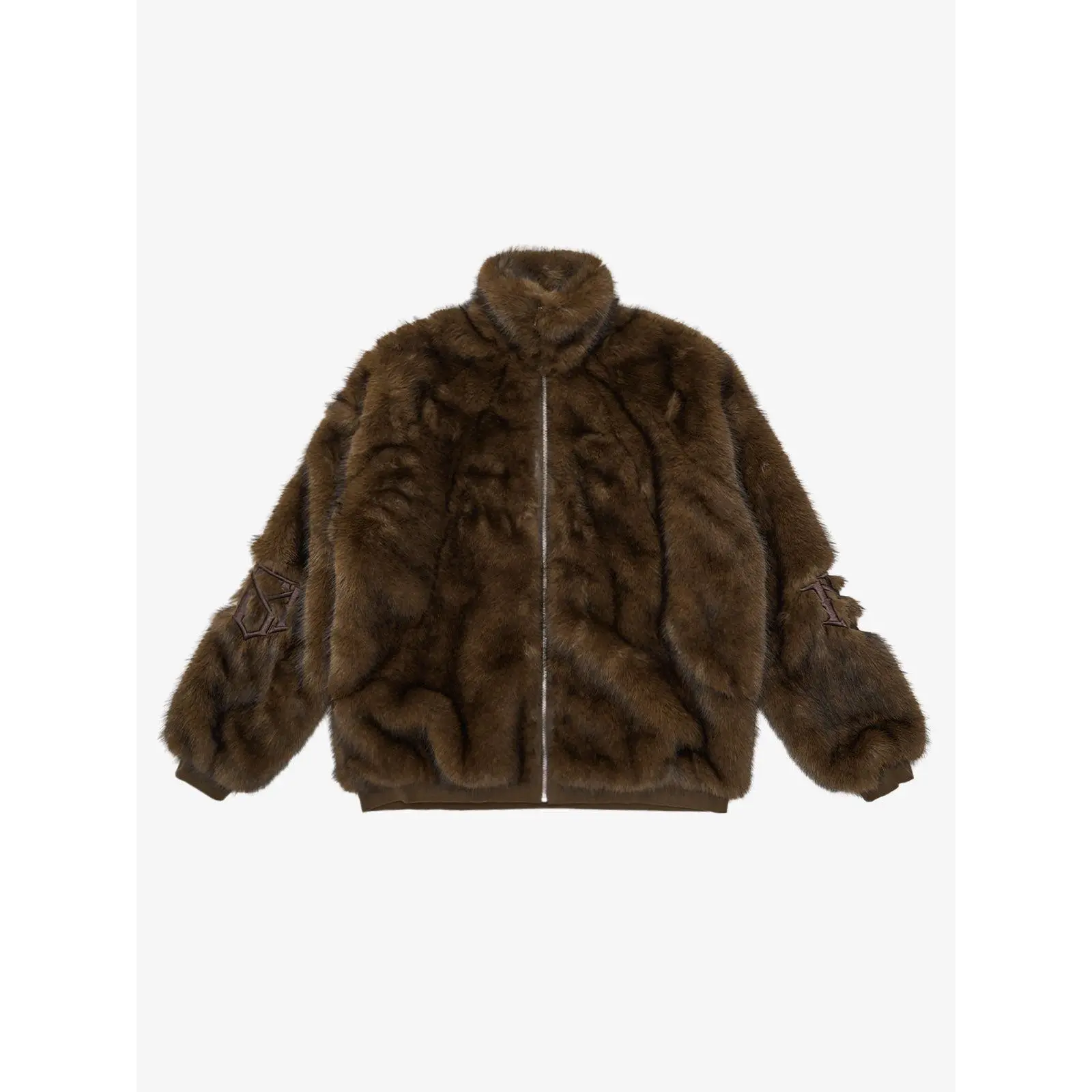 Thesupermade Embroidered Fur Jacket - 2486