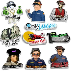 Welder Sticker Pack 10 Pcs - Blue Collar Stickers - Stickers for Hard Hats