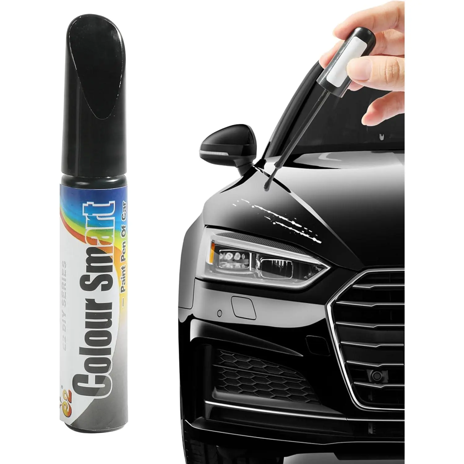 Car Scratch Repair Pen - Deep Scratch Remover, Touch-up Paint Fill Pen (Black)