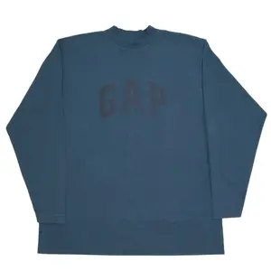 Yeezy Gap Dove Long Sleeve Tee Shirt Dark Blue Pre-Owned