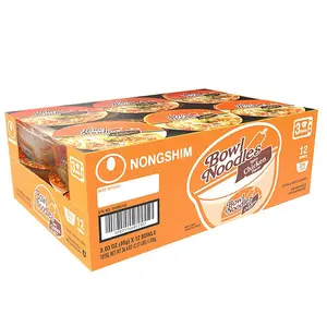 Nongshim Spicy Chicken Ramen Noodle Soup Bowl 3.03 oz., 12 ct. Instant Food